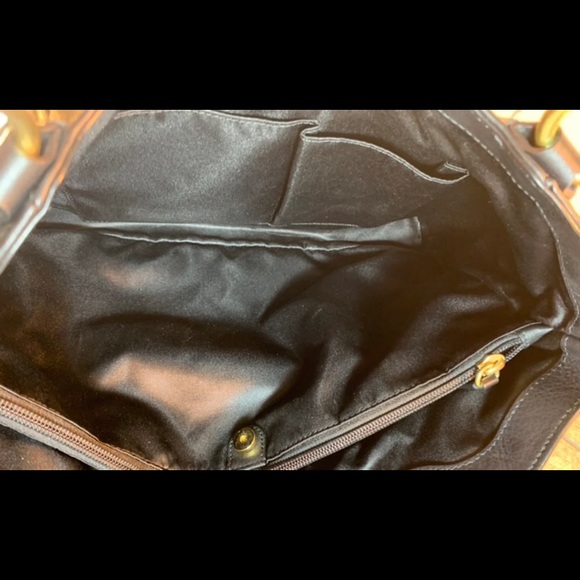 Coach F24961 Campbell Shoulder Carryall Leather Black Hobo Bag Purse Tote - Picture 9 of 9